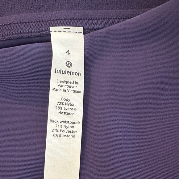 Lululemon purple leggings 
size 4US Excellent condition - Picture 2 of 14
